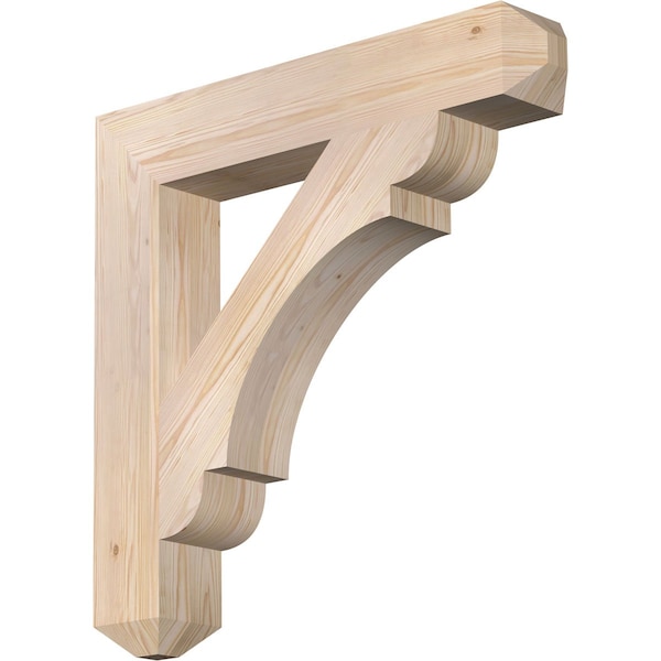 Ekena Millwork Olympic Craftsman Smooth Bracket, Douglas Fir, 5 1/2"W x 34"D x 34"H BKT06X34X34OLY04SDF - main